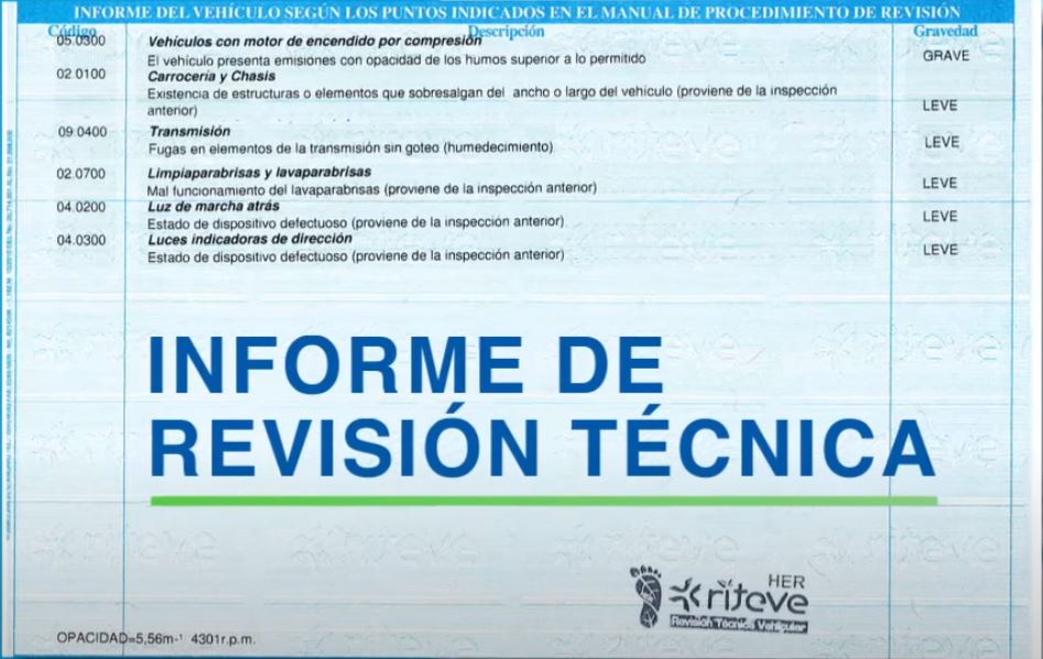 Tarjeta de Revisión Técnica TRT